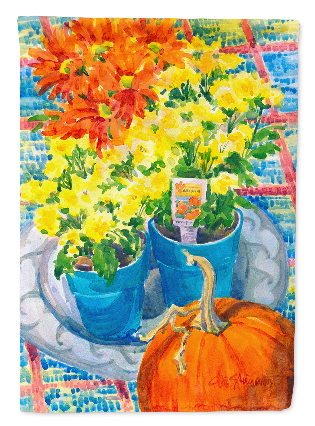 Flower - Mums Garden Flag Mailbox Decorative Yard Banner Outside Patio Artwork for Flower Beds, Garden Size, Multicolor