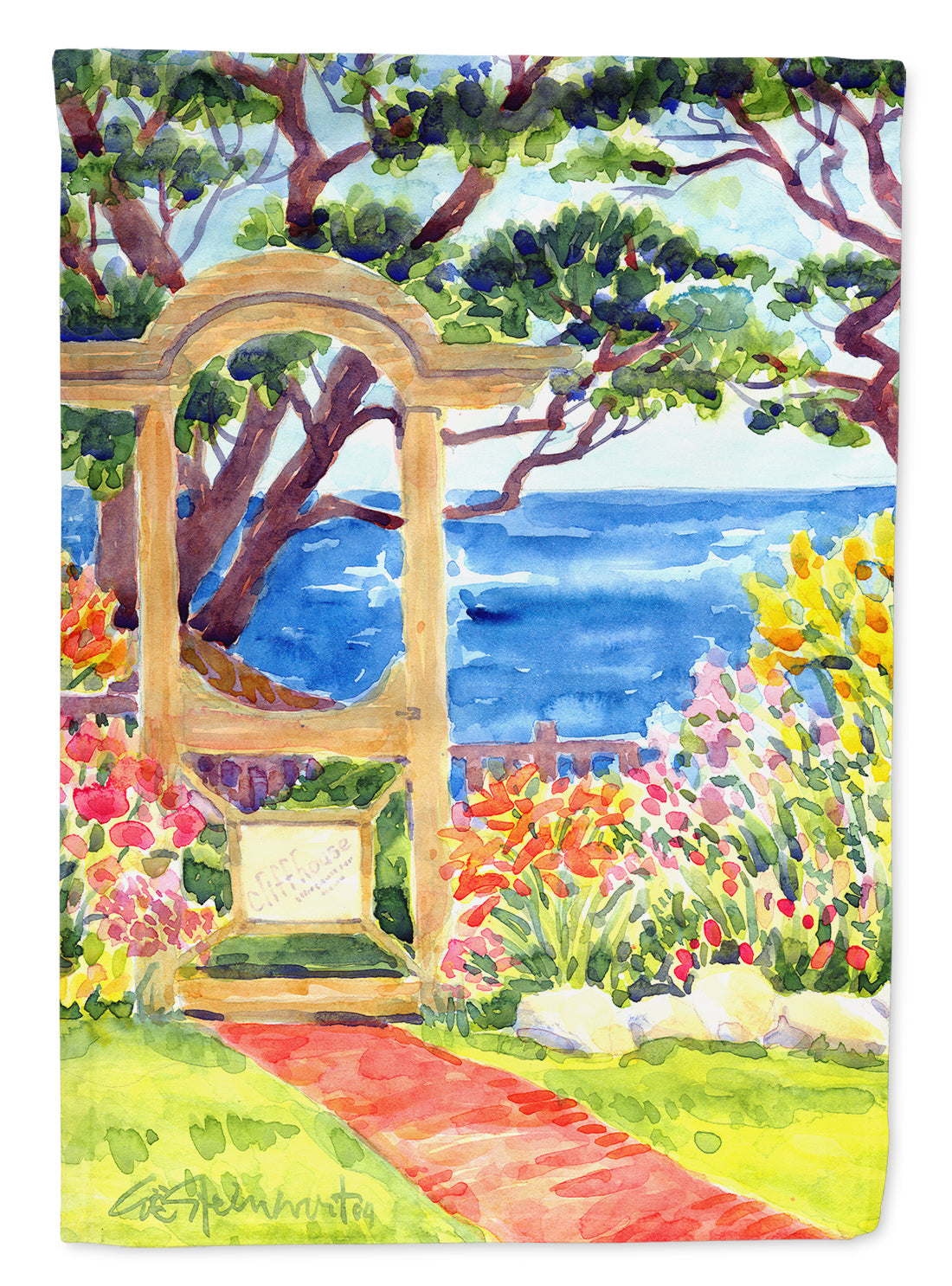Seaside Garden Flag Mailbox Decorative Yard Banner Outside Patio Artwork for Flower Beds, Garden Size, Multicolor