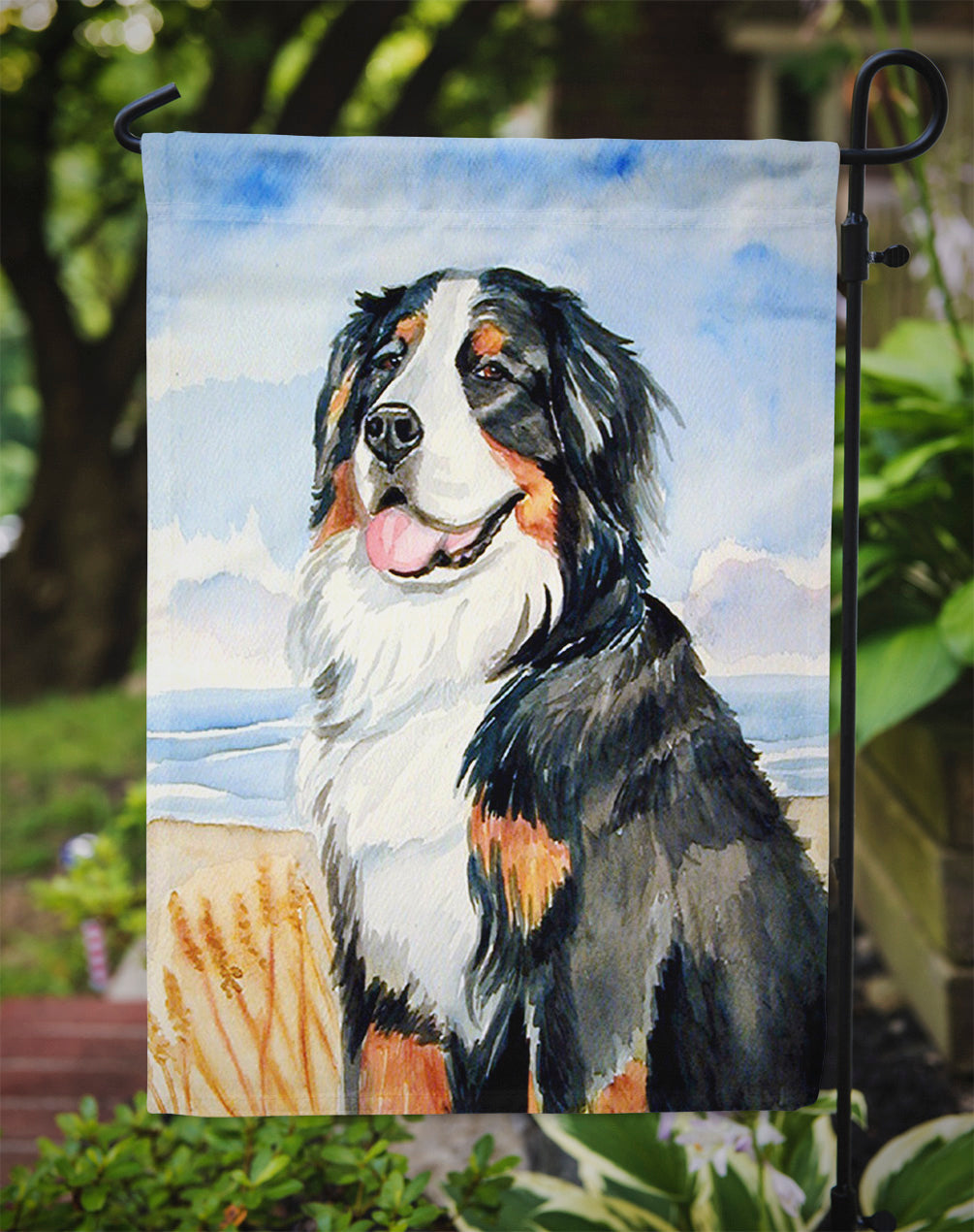 Momma's Love Bernese Mountain Dog Garden Flag Mailbox Decorative Yard Banner Outside Patio Artwork for Flower Beds, Garden Size, Multicolor