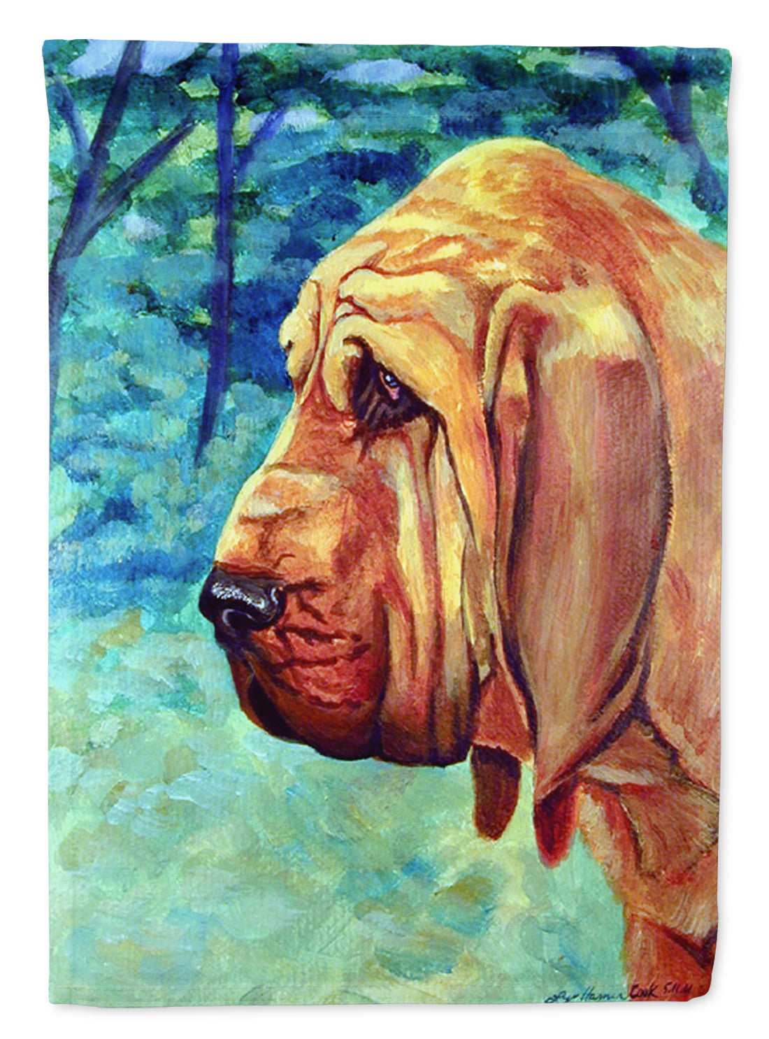 Bloodhound Garden Flag Mailbox Decorative Yard Banner Outside Patio Artwork for Flower Beds, Garden Size, Multicolor